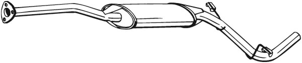 Mittenljuddämpare Bosal 282-755 BOSAL