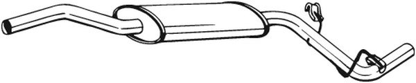 Mittenljuddämpare Bosal 282-763 BOSAL