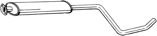 Mittenljuddämpare Bosal 284-611 BOSAL