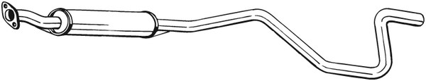 Mittenljuddämpare Bosal 286-071 BOSAL