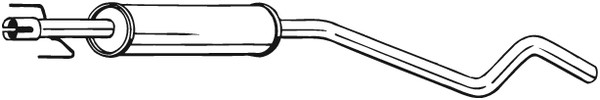 Mittenljuddämpare Bosal 286-475 BOSAL