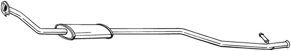 Mittenljuddämpare Bosal 293-001 BOSAL