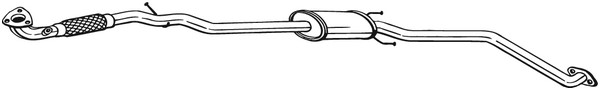 Mittenljuddämpare Bosal 293-031 BOSAL