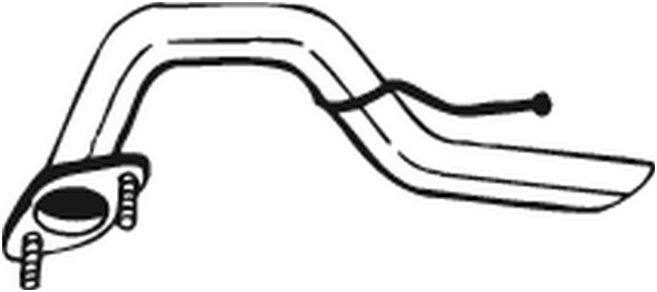 Avgasrör, Bak Bosal 713-073 BOSAL