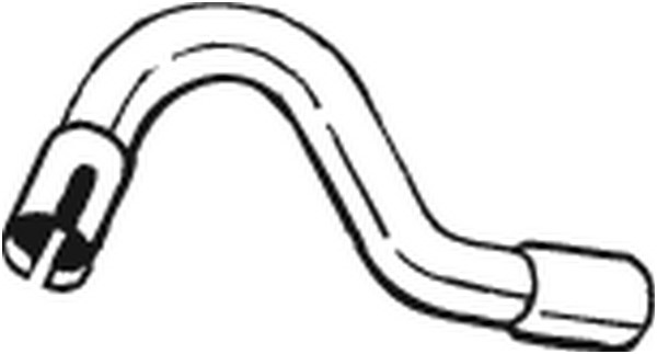 Avgasrör, Mitt Bosal 738-025 BOSAL