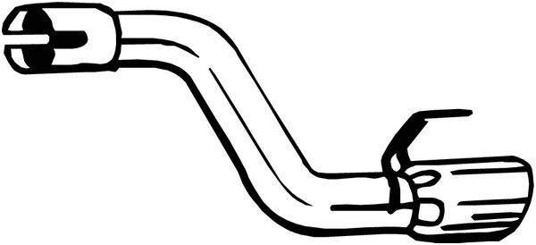 Avgasrör, Bak Bosal 750-545 BOSAL