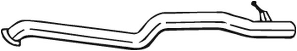 Avgasrör, Bak Bosal 800-117 BOSAL