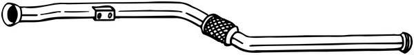 Avgasrör, Mitt Bosal 850-943 BOSAL