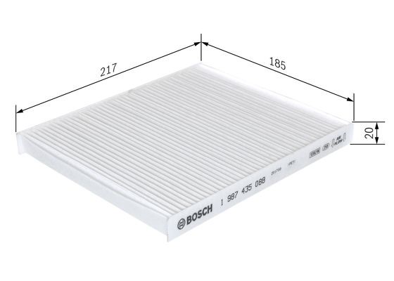 Kupefilter Bosch 1 987 435 088 BOSCH Kupefilter Bosch 1 987 435 088 BOSCH