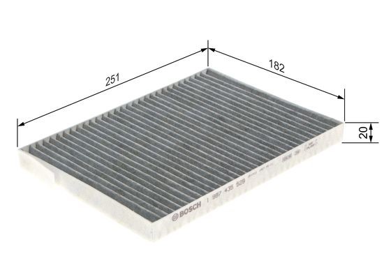 Kupefilter Bosch 1 987 435 529 BOSCH