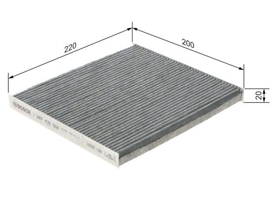 Kupefilter Bosch 1 987 435 566 BOSCH Kupefilter Bosch 1 987 435 566 BOSCH