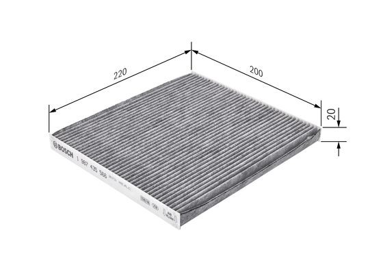 Kupefilter Bosch 1 987 435 566 BOSCH