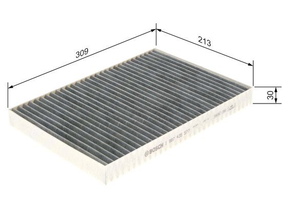 Kupefilter Bosch 1 987 435 577 BOSCH