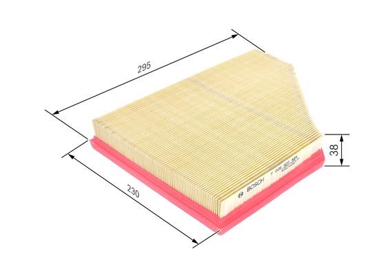 Luftfilter, Vänster Bosch F 026 400 484 BOSCH