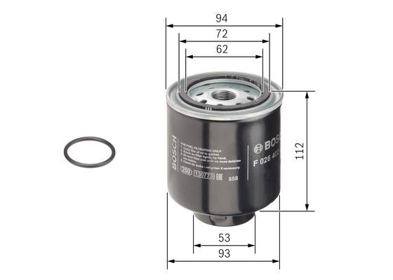 Bränslefilter Bosch F 026 402 223 BOSCH