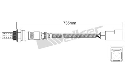 Lambdasond, Tvåsidig Walker products 250-24552 WALKER PRODUCTS