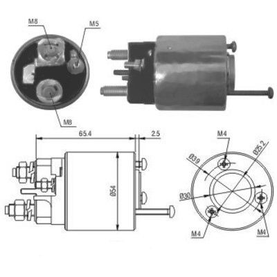 Magnetswitch, startmotor Meat & doria 46018 MEAT & DORIA