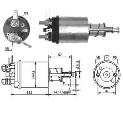 Magnetswitch, startmotor Meat & doria 46021 MEAT & DORIA