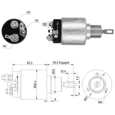 Magnetswitch, startmotor Meat & doria 46031 MEAT & DORIA
