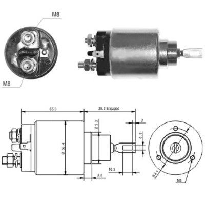 Magnetswitch, startmotor Meat & doria 46032 MEAT & DORIA