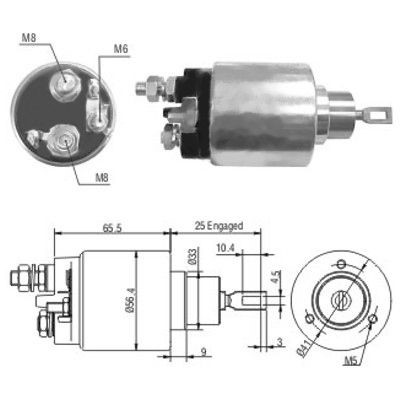 Magnetswitch, startmotor Meat & doria 46037 MEAT & DORIA