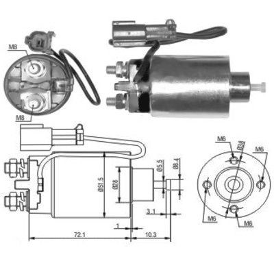 Magnetswitch, startmotor Meat & doria 46039 MEAT & DORIA