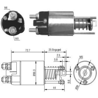 Magnetswitch, startmotor Meat & doria 46045 MEAT & DORIA