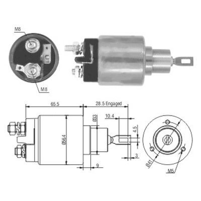 Magnetswitch, startmotor Meat & doria 46060 MEAT & DORIA