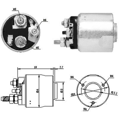 Magnetswitch, startmotor Meat & doria 46063 MEAT & DORIA