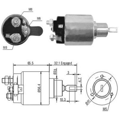 Magnetswitch, startmotor Meat & doria 46065 MEAT & DORIA