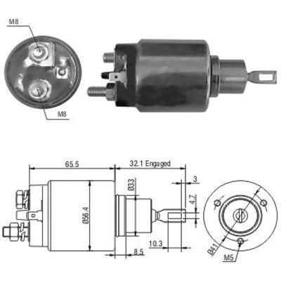 Magnetswitch, startmotor Meat & doria 46067 MEAT & DORIA