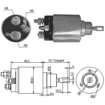 Magnetswitch, startmotor Meat & doria 46069 MEAT & DORIA