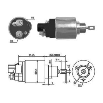Magnetswitch, startmotor Meat & doria 46070 MEAT & DORIA