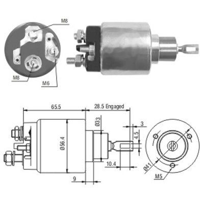 Magnetswitch, startmotor Meat & doria 46072 MEAT & DORIA