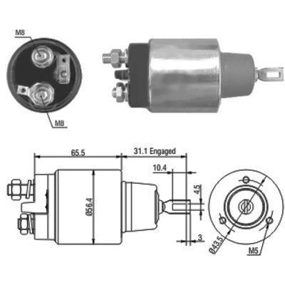 Magnetswitch, startmotor Meat & doria 46073 MEAT & DORIA