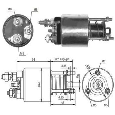 Magnetswitch, startmotor Meat & doria 46077 MEAT & DORIA