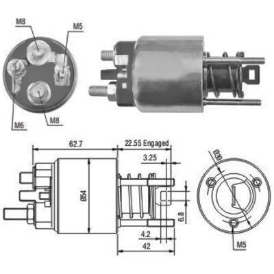 Magnetswitch, startmotor Meat & doria 46080 MEAT & DORIA