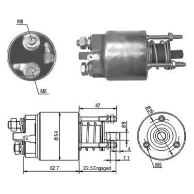 Magnetswitch, startmotor Meat & doria 46081 MEAT & DORIA