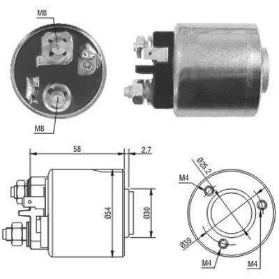 Magnetswitch, startmotor Meat & doria 46083 MEAT & DORIA