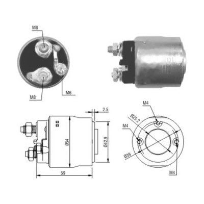 Magnetswitch, startmotor Meat & doria 46084 MEAT & DORIA