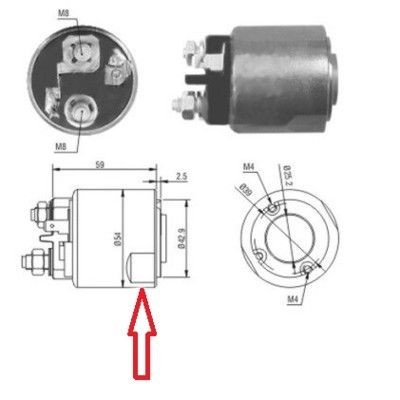 Magnetswitch, startmotor Meat & doria 46085 MEAT & DORIA
