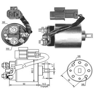Magnetswitch, startmotor Meat & doria 46088 MEAT & DORIA