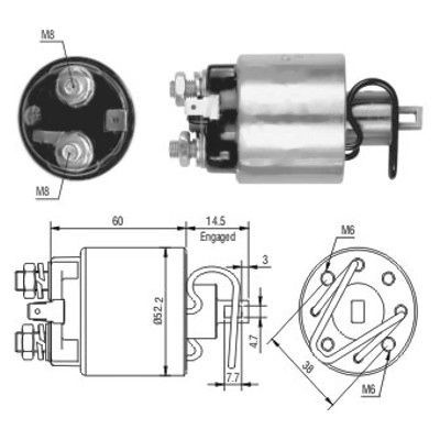 Magnetswitch, startmotor Meat & doria 46089 MEAT & DORIA