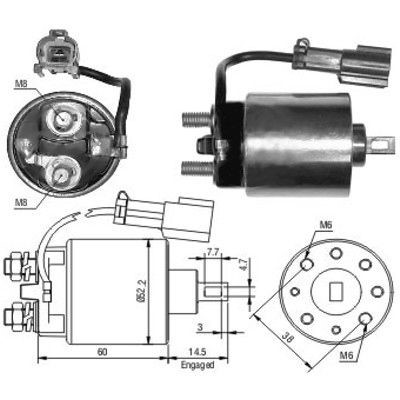 Magnetswitch, startmotor Meat & doria 46090 MEAT & DORIA