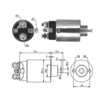 Magnetswitch, startmotor Meat & doria 46093 MEAT & DORIA