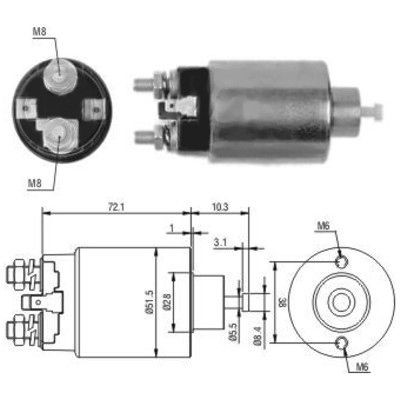 Magnetswitch, startmotor Meat & doria 46094 MEAT & DORIA