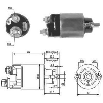 Magnetswitch, startmotor Meat & doria 46097 MEAT & DORIA