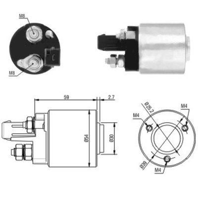 Magnetswitch, startmotor Meat & doria 46105 MEAT & DORIA