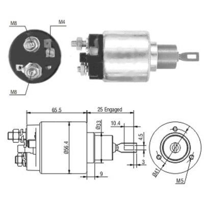 Magnetswitch, startmotor Meat & doria 46108 MEAT & DORIA