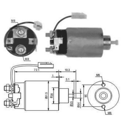 Magnetswitch, startmotor Meat & doria 46114 MEAT & DORIA